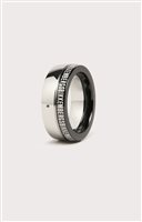 Anello Bikkembergs Uomo Band in Acciaio Diamante 0.01 Ct BANR01WB-20 - BANR01WB-22